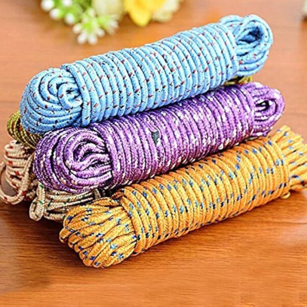 حبل غسيل بوليستر الوان